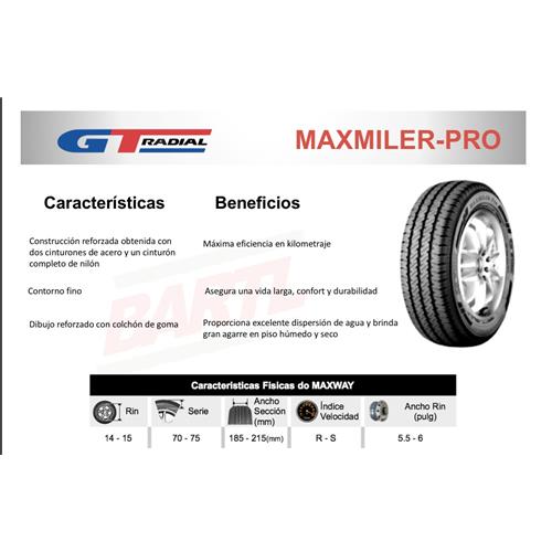 GT Radial,Maxmiler Pro,جی تی رادیال,ون,لاستیک